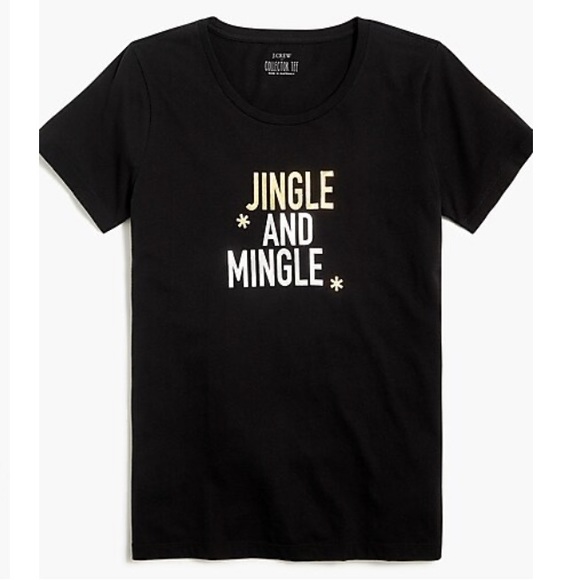 J. Crew Tops - J. Crew Jingle And Mingle Christmas Holidays Collector Tee
